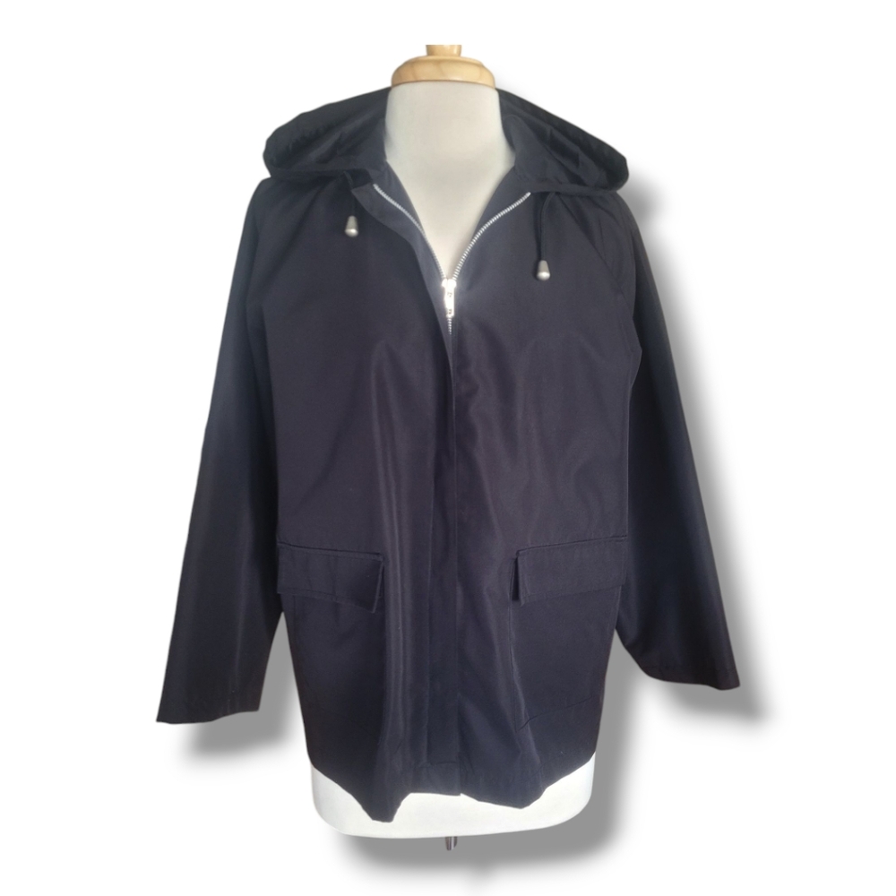 Outbrook Black Zip-Up Women's Hooded Jacket. Size M (8-10)